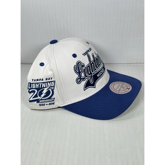 Mitchell & Ness Tampa Bay Lightning Tail Sweep Pro 20th Ani Snapback Hat Cap NWT - Picture 2 of 5